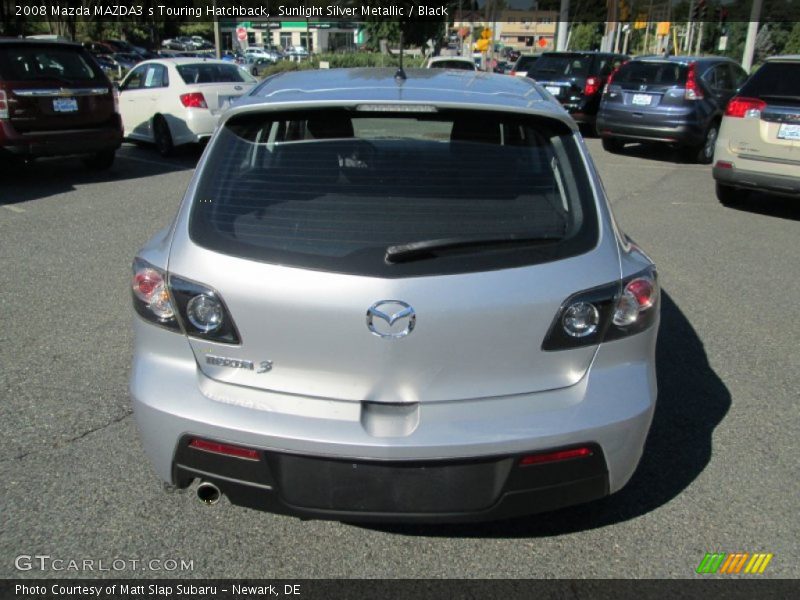 Sunlight Silver Metallic / Black 2008 Mazda MAZDA3 s Touring Hatchback