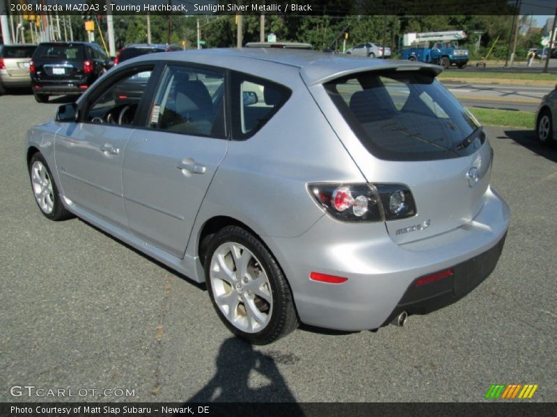 Sunlight Silver Metallic / Black 2008 Mazda MAZDA3 s Touring Hatchback
