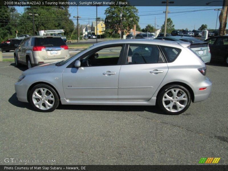 Sunlight Silver Metallic / Black 2008 Mazda MAZDA3 s Touring Hatchback