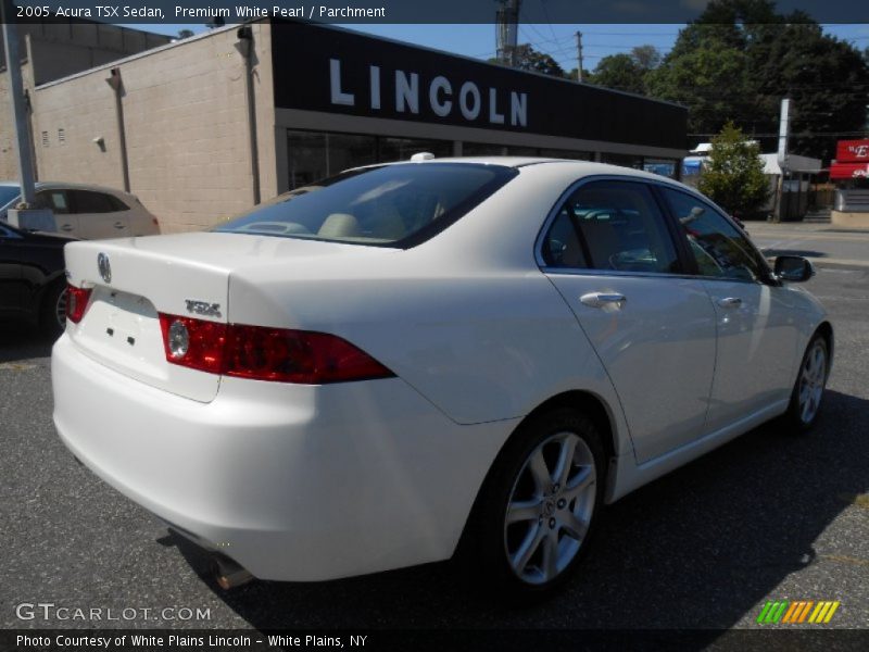 Premium White Pearl / Parchment 2005 Acura TSX Sedan
