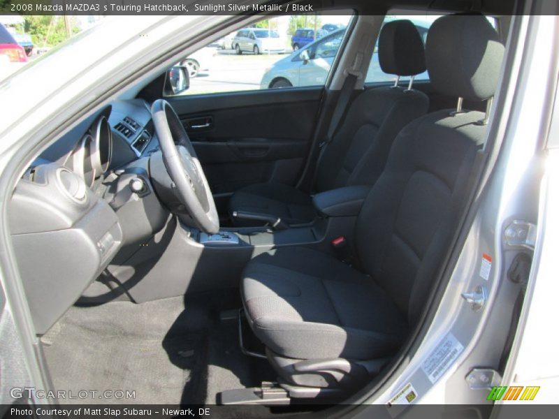 Sunlight Silver Metallic / Black 2008 Mazda MAZDA3 s Touring Hatchback