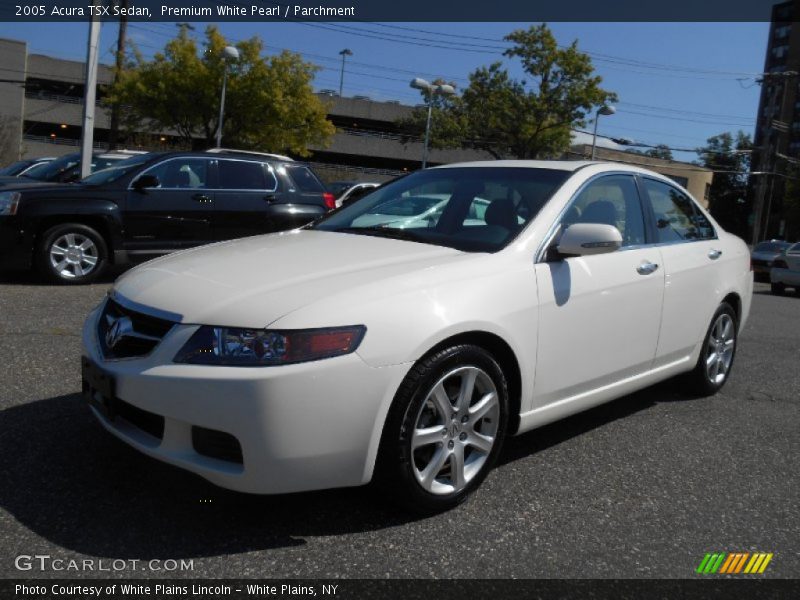Premium White Pearl / Parchment 2005 Acura TSX Sedan