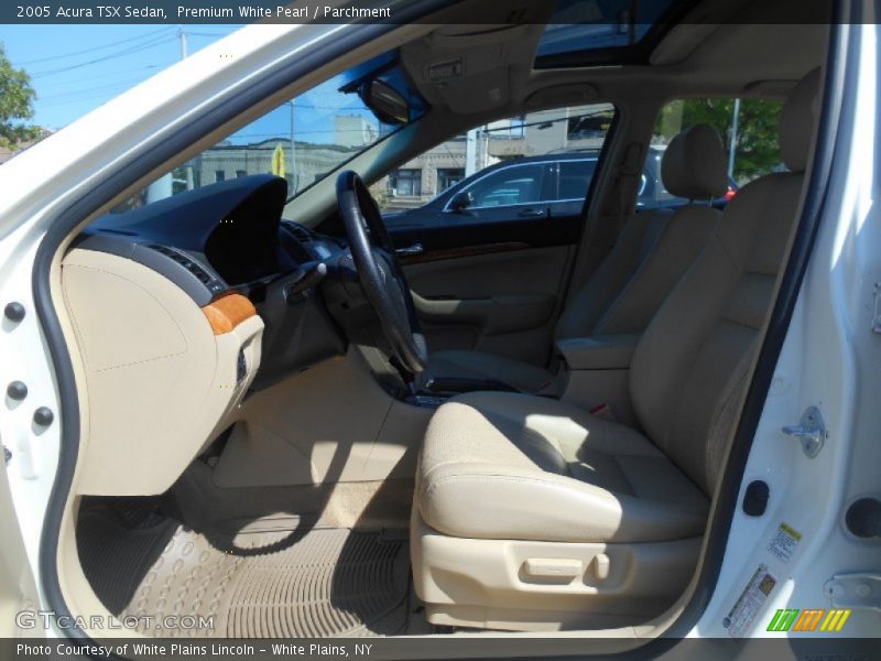 Premium White Pearl / Parchment 2005 Acura TSX Sedan