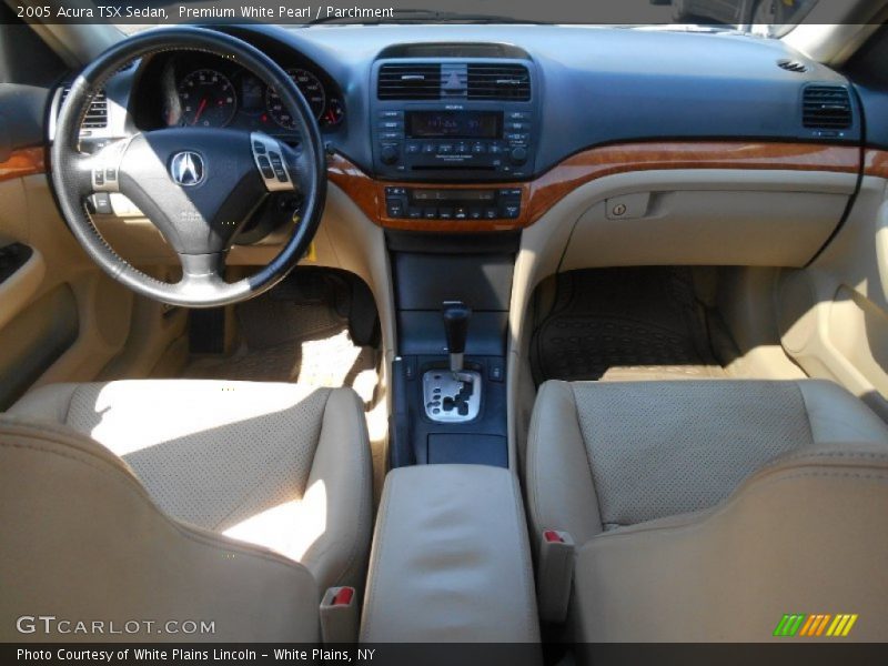 Premium White Pearl / Parchment 2005 Acura TSX Sedan