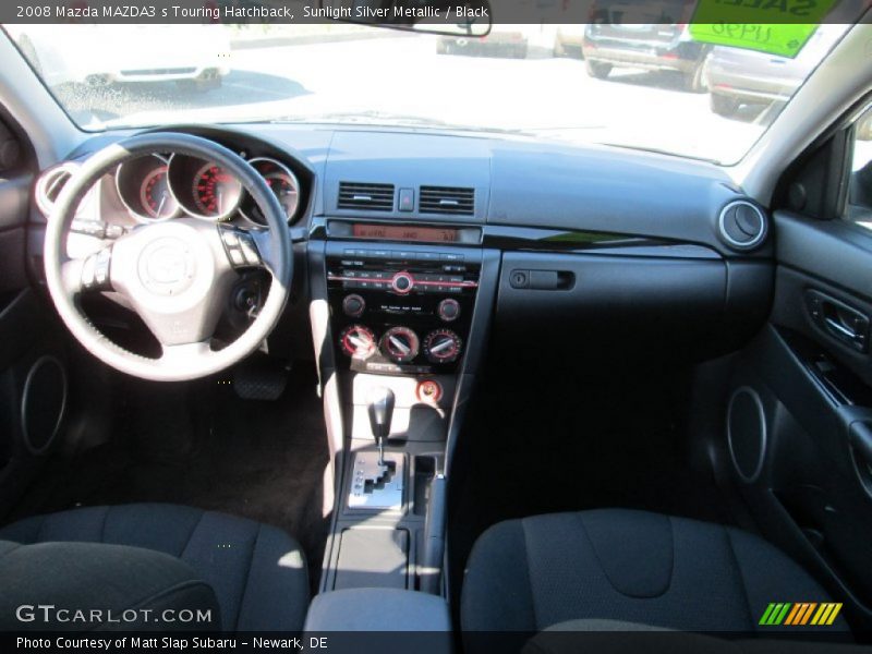 Sunlight Silver Metallic / Black 2008 Mazda MAZDA3 s Touring Hatchback