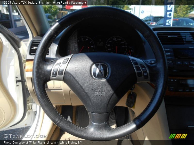 Premium White Pearl / Parchment 2005 Acura TSX Sedan