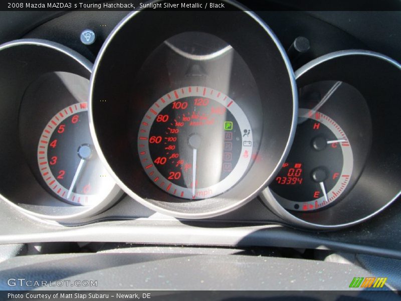 Sunlight Silver Metallic / Black 2008 Mazda MAZDA3 s Touring Hatchback