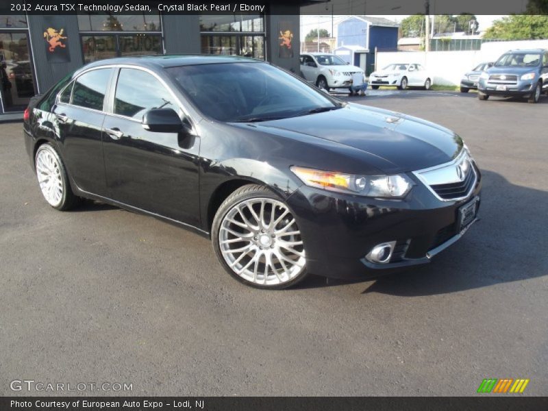 Crystal Black Pearl / Ebony 2012 Acura TSX Technology Sedan