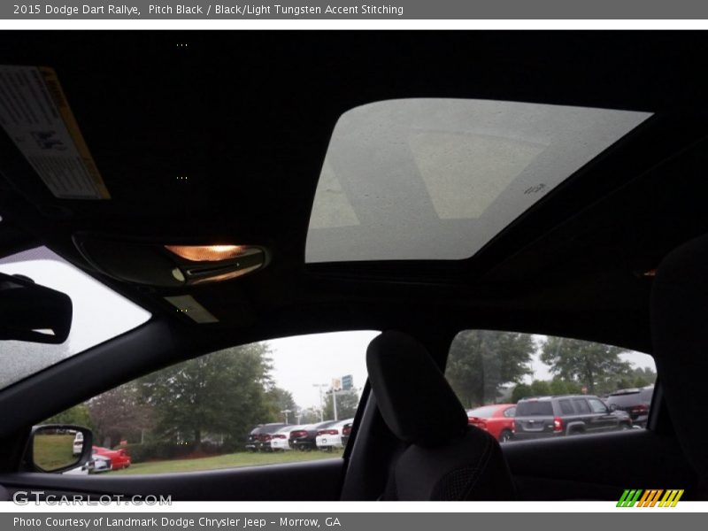 Pitch Black / Black/Light Tungsten Accent Stitching 2015 Dodge Dart Rallye