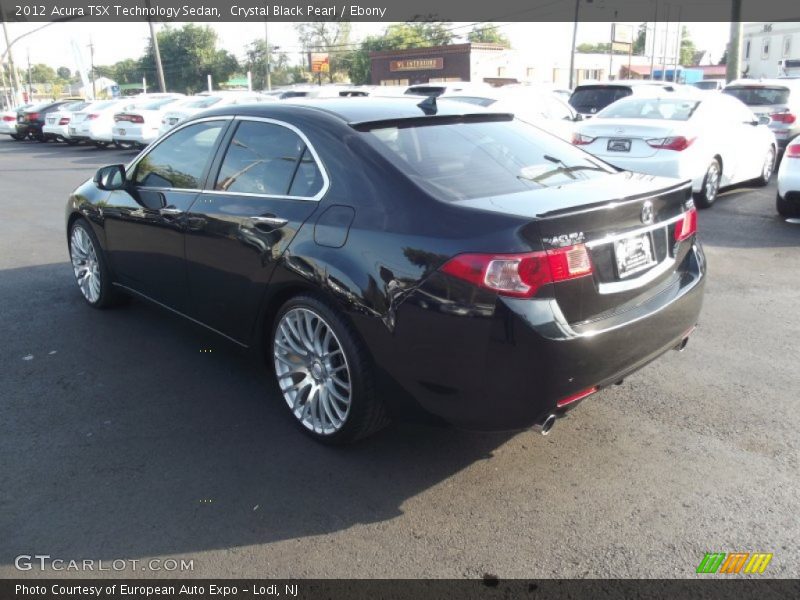 Crystal Black Pearl / Ebony 2012 Acura TSX Technology Sedan