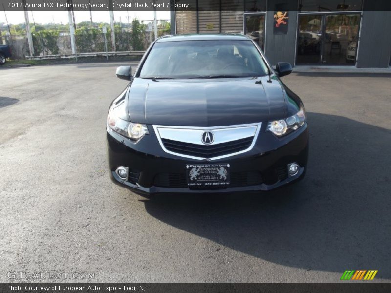 Crystal Black Pearl / Ebony 2012 Acura TSX Technology Sedan