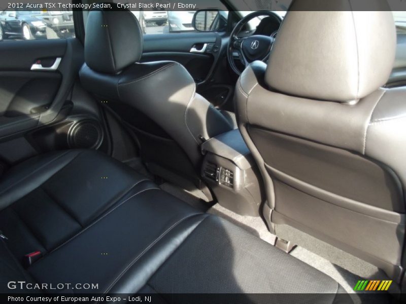 Crystal Black Pearl / Ebony 2012 Acura TSX Technology Sedan