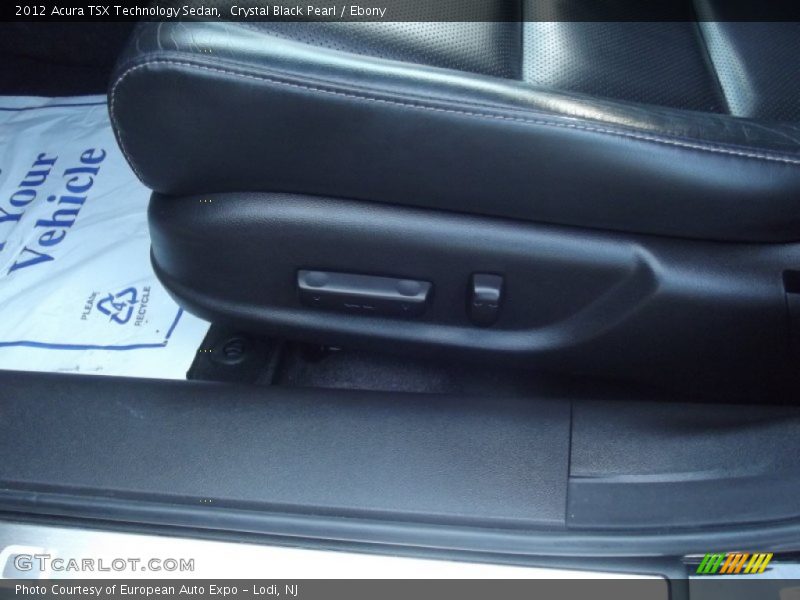 Crystal Black Pearl / Ebony 2012 Acura TSX Technology Sedan