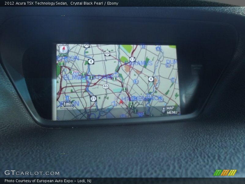 Crystal Black Pearl / Ebony 2012 Acura TSX Technology Sedan