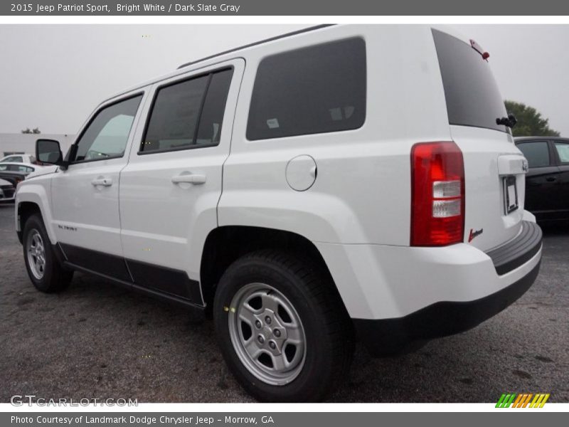 Bright White / Dark Slate Gray 2015 Jeep Patriot Sport
