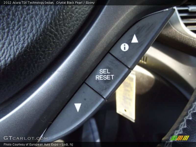Crystal Black Pearl / Ebony 2012 Acura TSX Technology Sedan