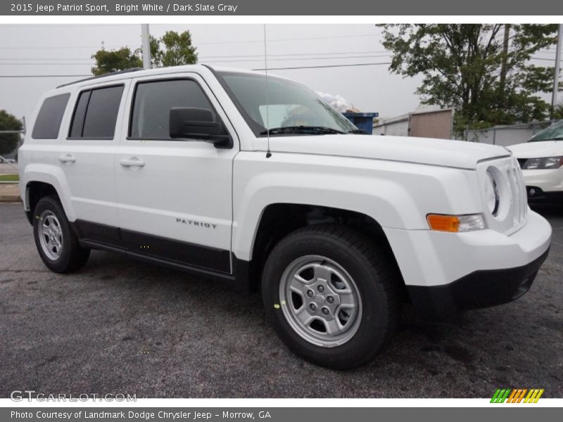 Bright White / Dark Slate Gray 2015 Jeep Patriot Sport
