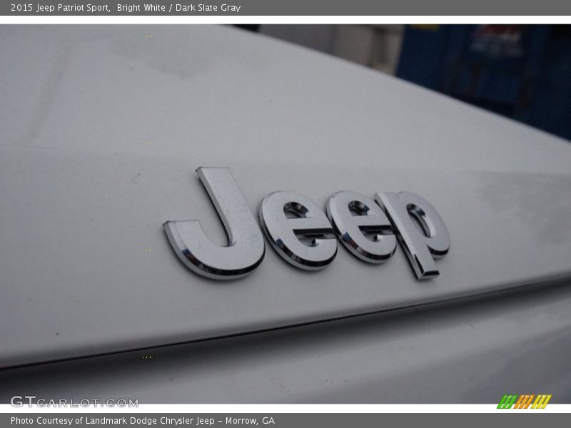 Bright White / Dark Slate Gray 2015 Jeep Patriot Sport