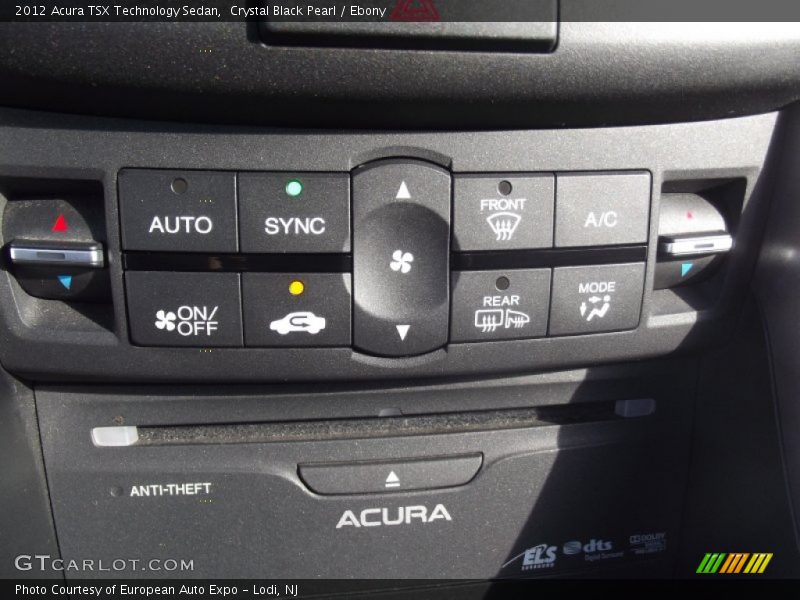 Crystal Black Pearl / Ebony 2012 Acura TSX Technology Sedan