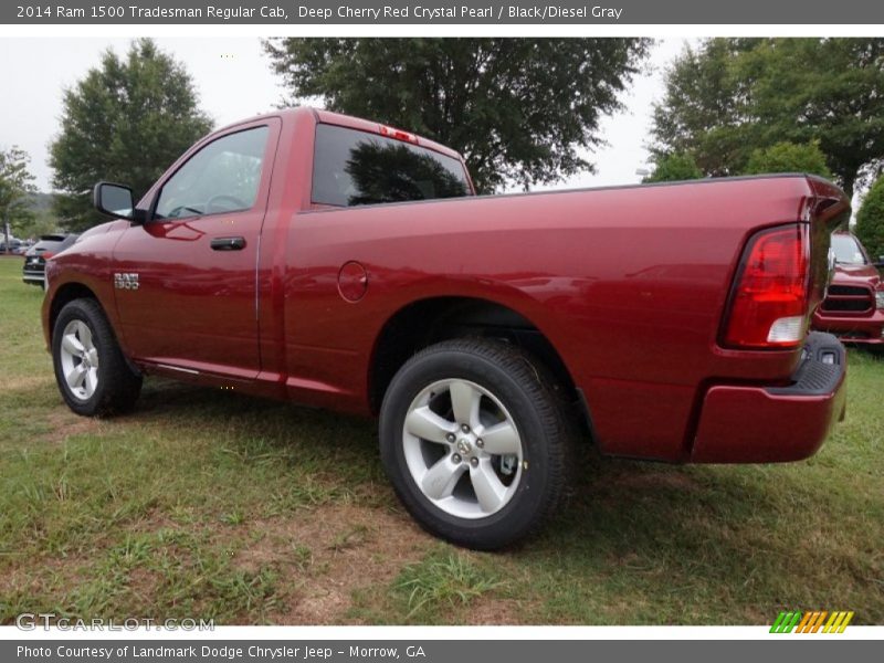Deep Cherry Red Crystal Pearl / Black/Diesel Gray 2014 Ram 1500 Tradesman Regular Cab
