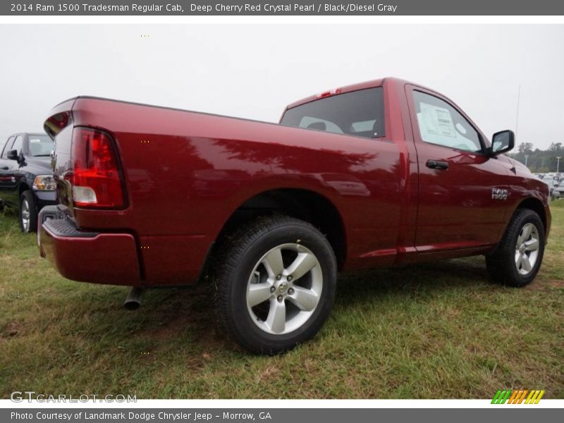 Deep Cherry Red Crystal Pearl / Black/Diesel Gray 2014 Ram 1500 Tradesman Regular Cab