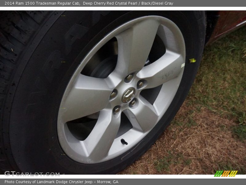 Deep Cherry Red Crystal Pearl / Black/Diesel Gray 2014 Ram 1500 Tradesman Regular Cab