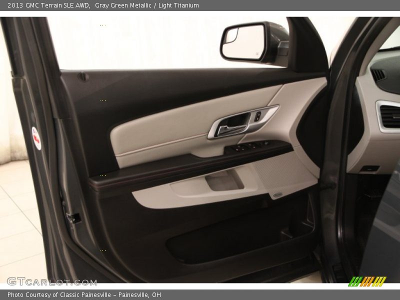 Gray Green Metallic / Light Titanium 2013 GMC Terrain SLE AWD