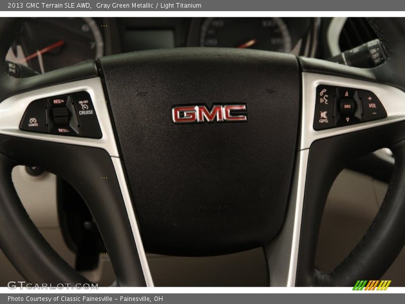 Gray Green Metallic / Light Titanium 2013 GMC Terrain SLE AWD