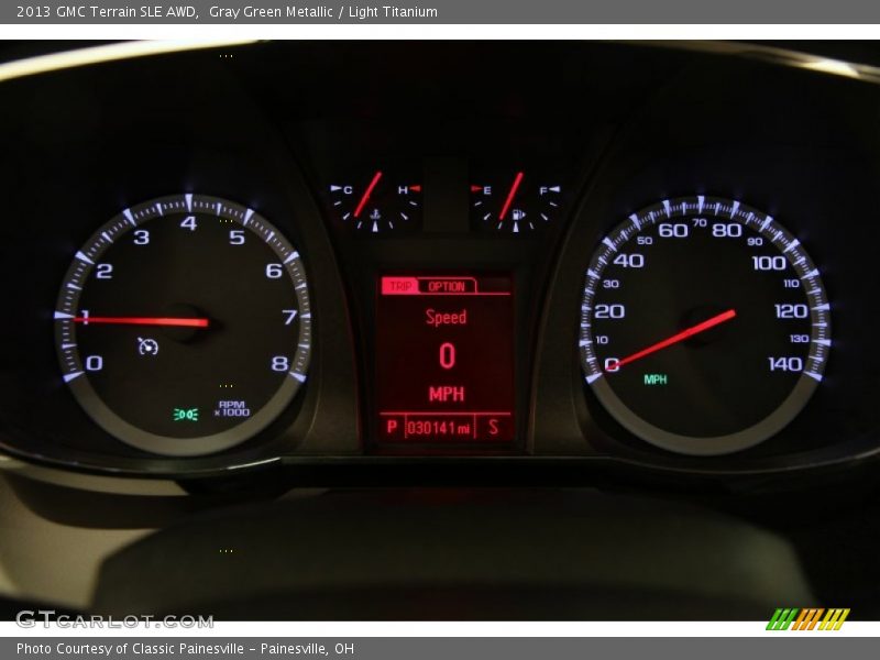 Gray Green Metallic / Light Titanium 2013 GMC Terrain SLE AWD