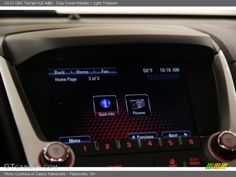 Gray Green Metallic / Light Titanium 2013 GMC Terrain SLE AWD
