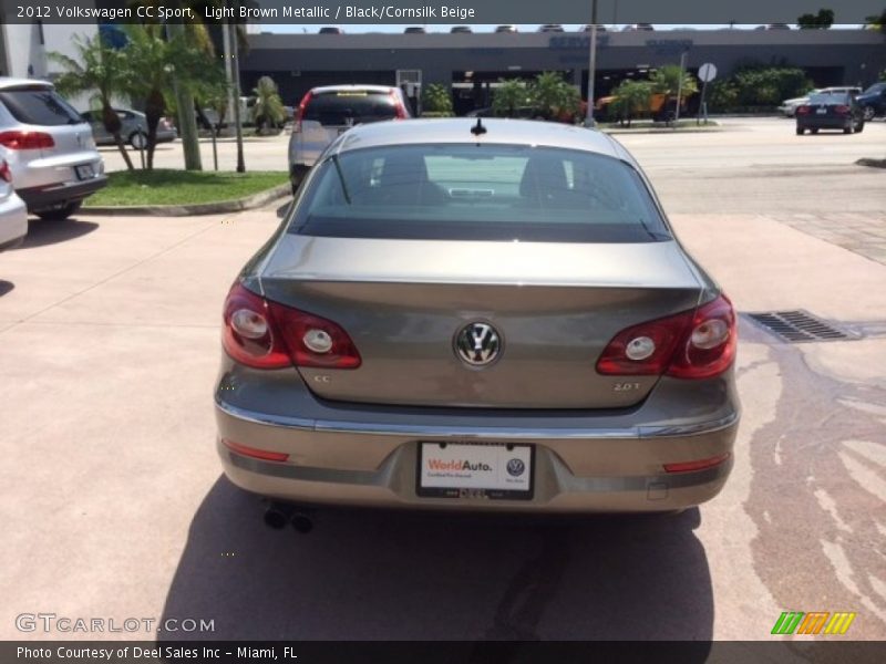 Light Brown Metallic / Black/Cornsilk Beige 2012 Volkswagen CC Sport