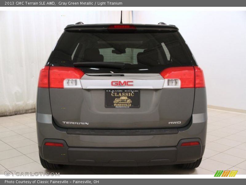 Gray Green Metallic / Light Titanium 2013 GMC Terrain SLE AWD