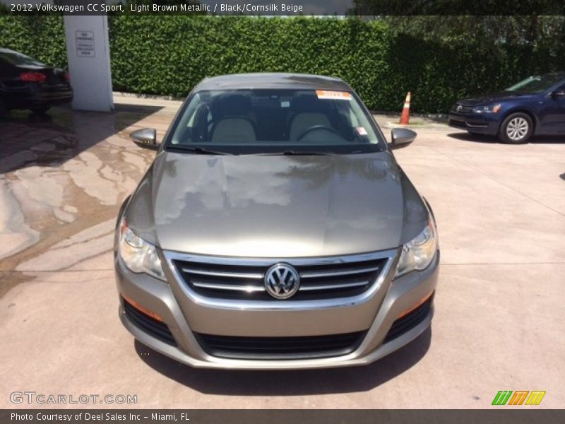 Light Brown Metallic / Black/Cornsilk Beige 2012 Volkswagen CC Sport