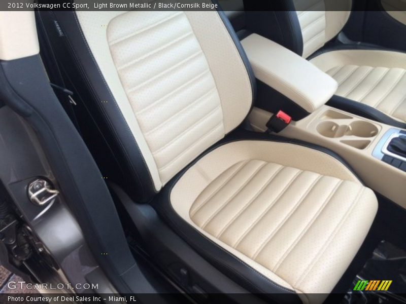 Light Brown Metallic / Black/Cornsilk Beige 2012 Volkswagen CC Sport