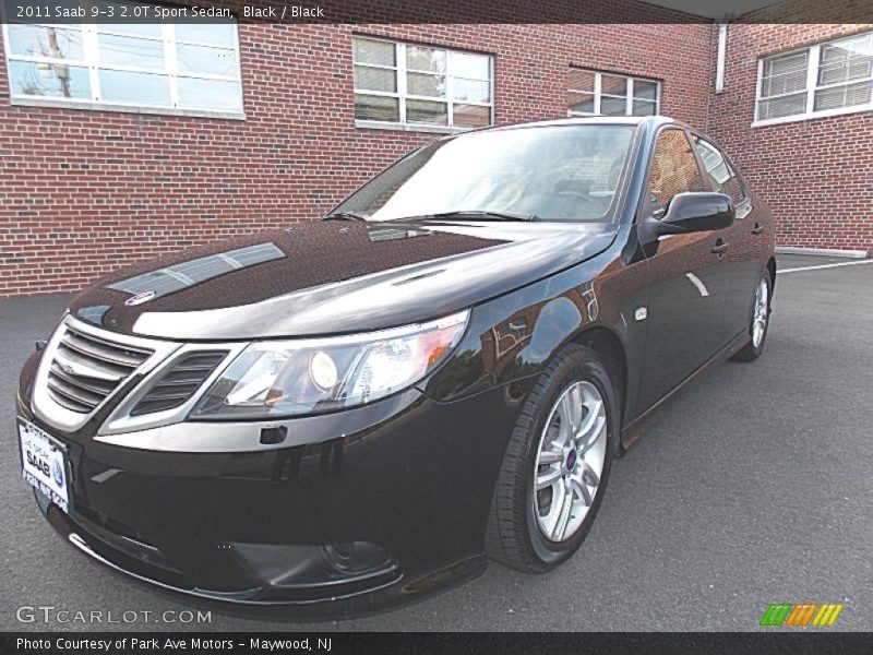 Black / Black 2011 Saab 9-3 2.0T Sport Sedan
