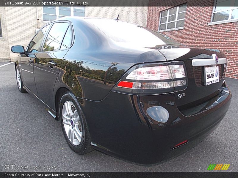 Black / Black 2011 Saab 9-3 2.0T Sport Sedan