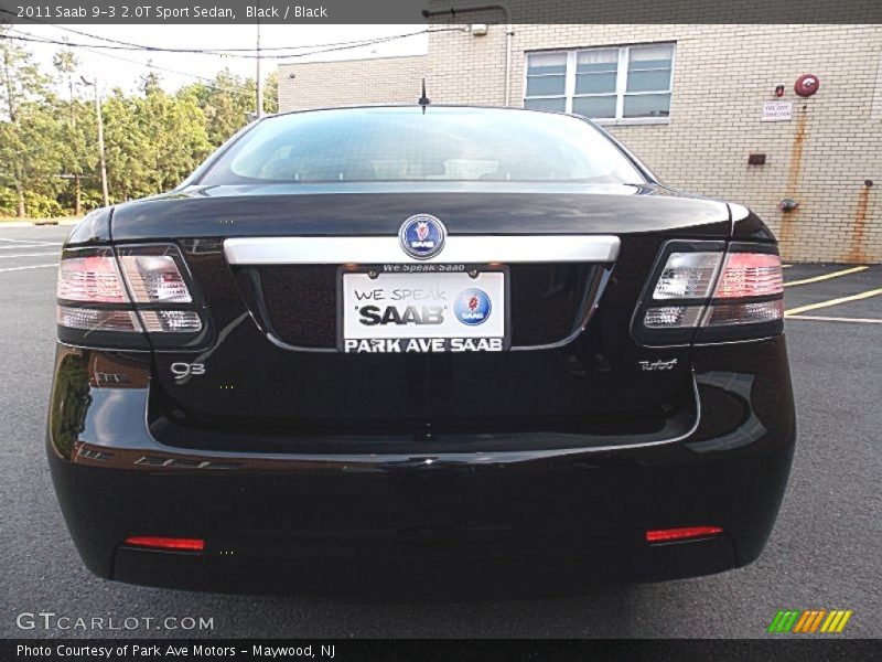 Black / Black 2011 Saab 9-3 2.0T Sport Sedan