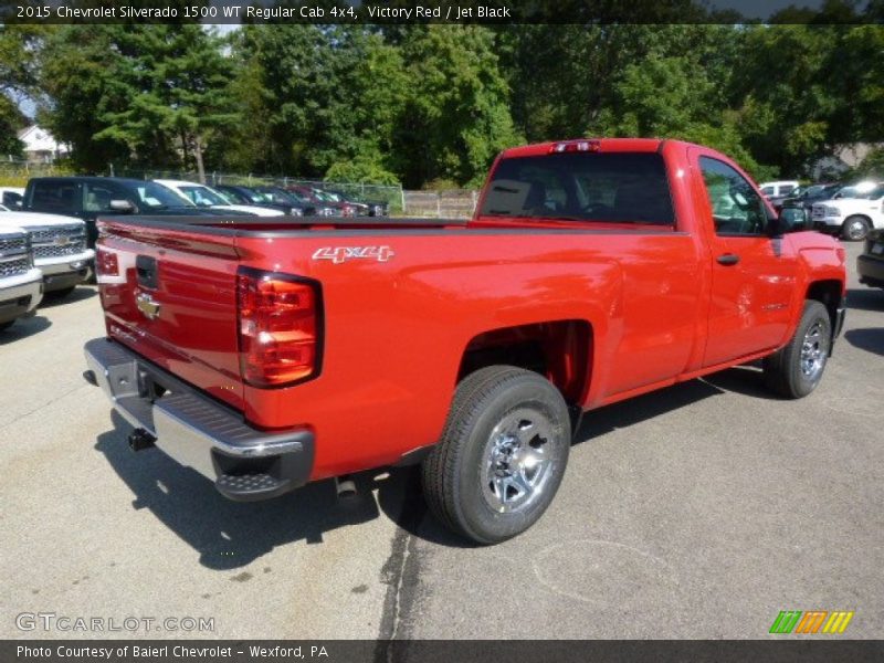 Victory Red / Jet Black 2015 Chevrolet Silverado 1500 WT Regular Cab 4x4