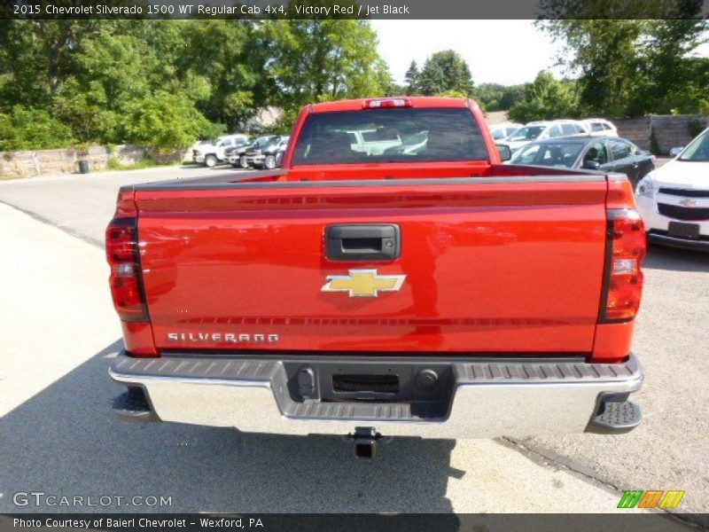 Victory Red / Jet Black 2015 Chevrolet Silverado 1500 WT Regular Cab 4x4