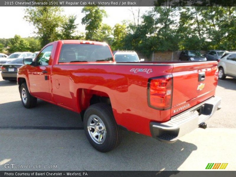 Victory Red / Jet Black 2015 Chevrolet Silverado 1500 WT Regular Cab 4x4