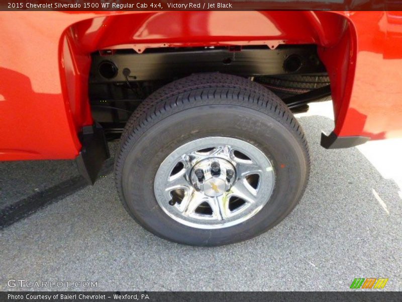 Victory Red / Jet Black 2015 Chevrolet Silverado 1500 WT Regular Cab 4x4