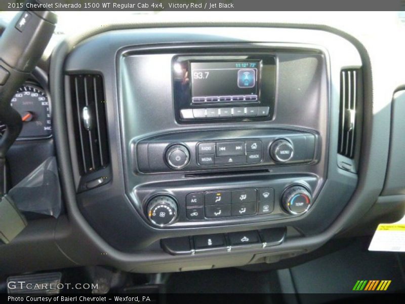 Victory Red / Jet Black 2015 Chevrolet Silverado 1500 WT Regular Cab 4x4