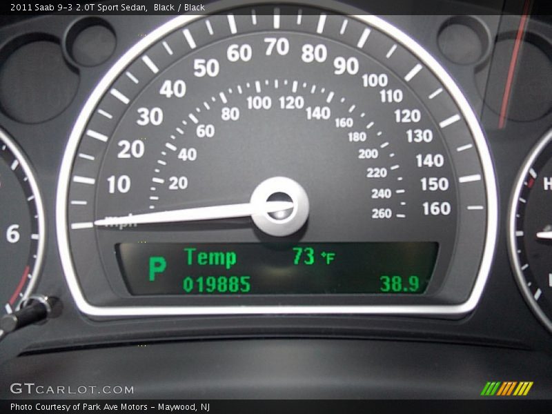 Black / Black 2011 Saab 9-3 2.0T Sport Sedan