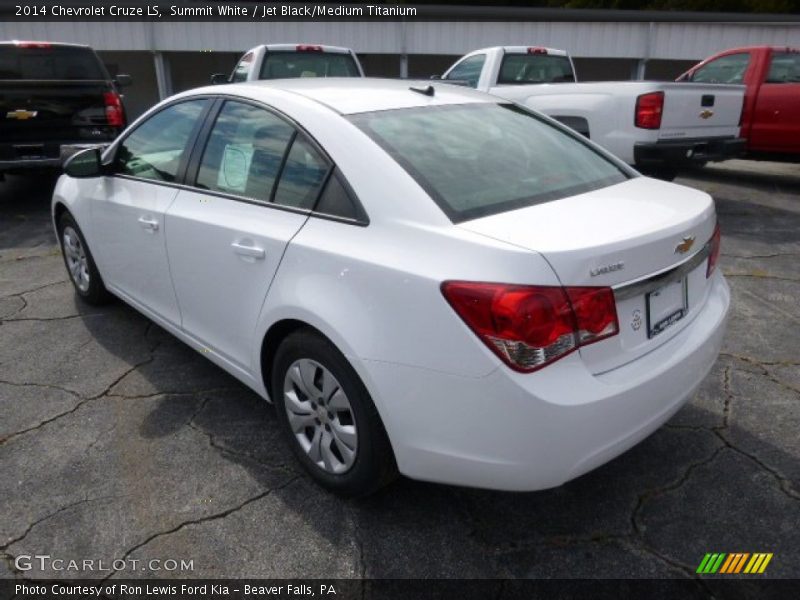 Summit White / Jet Black/Medium Titanium 2014 Chevrolet Cruze LS