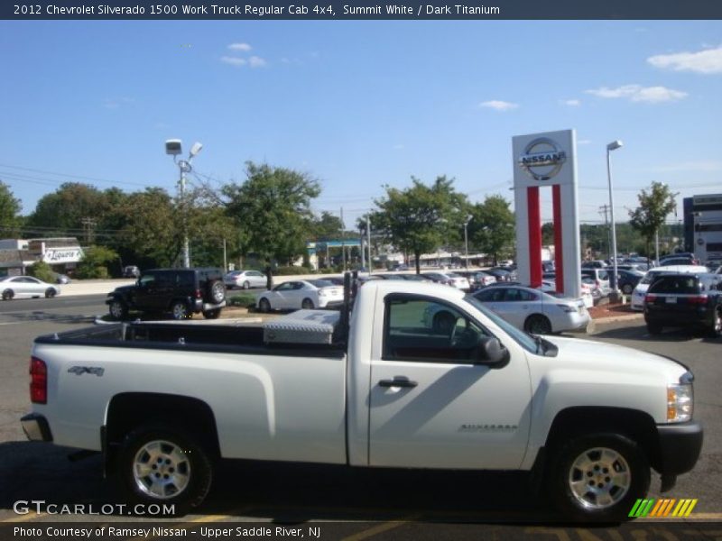 Summit White / Dark Titanium 2012 Chevrolet Silverado 1500 Work Truck Regular Cab 4x4
