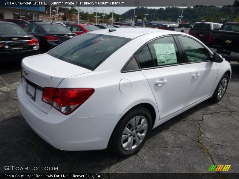 Summit White / Jet Black/Medium Titanium 2014 Chevrolet Cruze LS