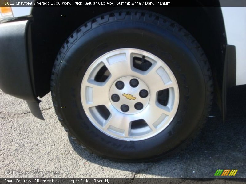 Summit White / Dark Titanium 2012 Chevrolet Silverado 1500 Work Truck Regular Cab 4x4