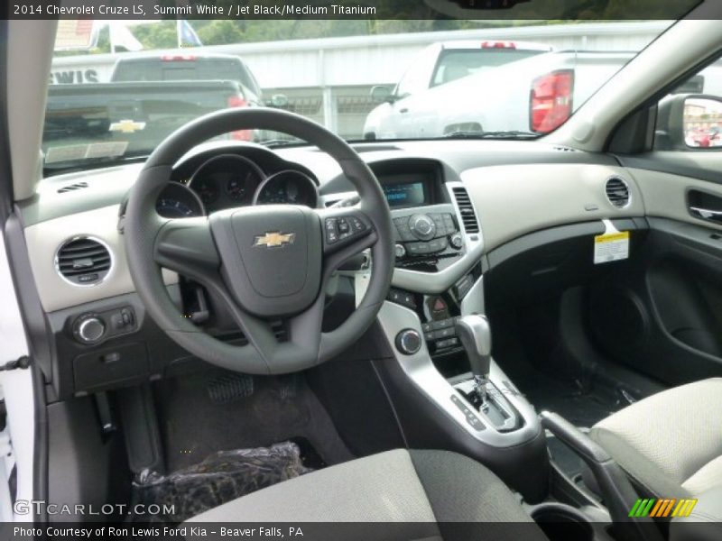 Summit White / Jet Black/Medium Titanium 2014 Chevrolet Cruze LS
