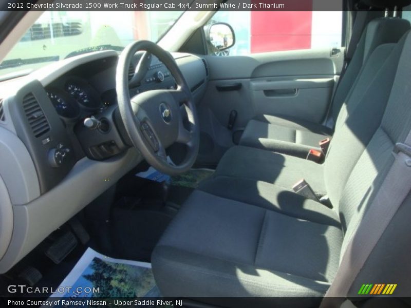 Summit White / Dark Titanium 2012 Chevrolet Silverado 1500 Work Truck Regular Cab 4x4
