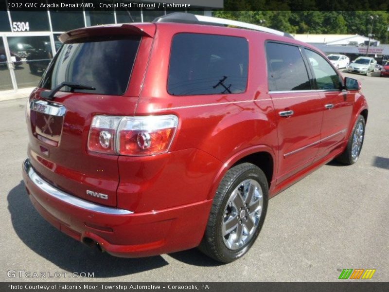 Crystal Red Tintcoat / Cashmere 2012 GMC Acadia Denali AWD